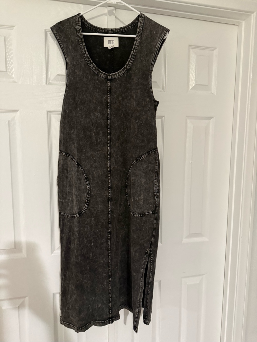 BDG Mineral Wash Charcoal Tank Maxi Dress
